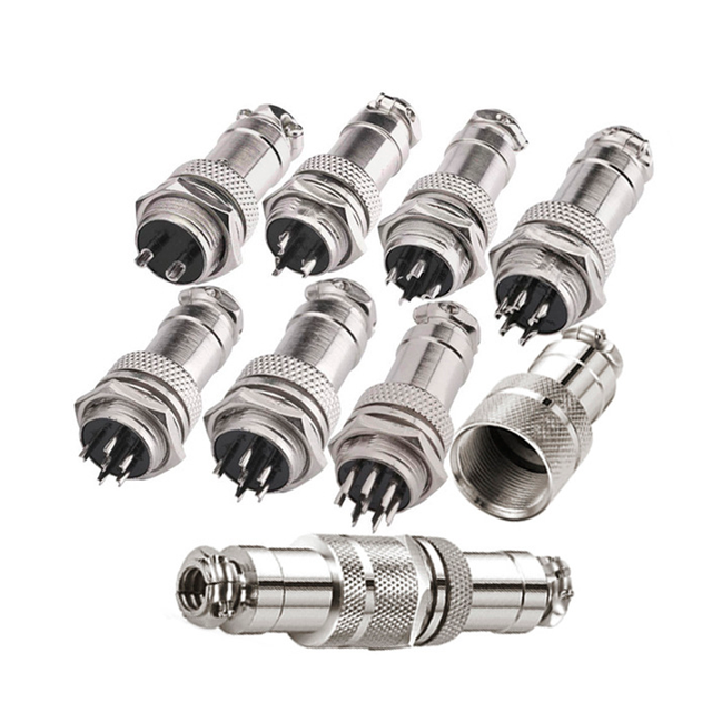 GX16 Aviation Plug M16 M12 Connector Male Female Power IP68 Waterproof GX16 Gx12 Aviation Connector Panel M12 Connector