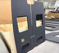 Kit de mise à niveau en plastique pour Mercedes Sprinter : cloison de tableau de bord, rideaux latéraux pour TV et réfrigérateur – Modèle de luxe populaire en usine