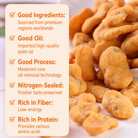 Snack de Habas con Sabor a Cangrejo, Crujientes y Recubiertas, Listas para Comer, en Bolsa Mini con Nitrógeno, Venta al por Mayor, Proveedor OEM, Exportación Directa