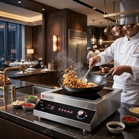 Table de cuisson à induction 5000W, nouveau modèle 2026, abordable, cuisinière à induction électrique commerciale 220V
