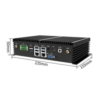 Mini PC integrada Core i7 4500U i5 4200U I3 4030U Win10/11 Linux Dual LAN RS485/232 puerto serie Micro ordenador sin ventilador