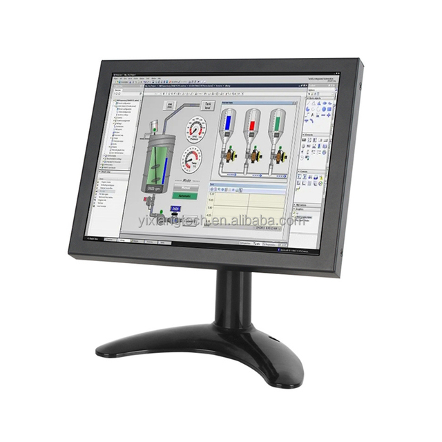 8 Inch IPS Panel Industrial LCD Monitor AV HD VGA Input Touchscreen Security Monitoring Video Display Portable DC12V Power