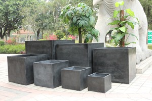 Maceta Cuadrada <span class=keywords><strong>de</strong></span> Fibra <span class=keywords><strong>de</strong></span> Vidrio Blanca, Ligera, Ecológica, <span class=keywords><strong>de</strong></span> Gran Tamaño, para Exteriores, <span class=keywords><strong>de</strong></span> Alta Calidad, con Capacidad <span class=keywords><strong>de</strong></span> 8L, Nuevo Diseño - Product Image 5