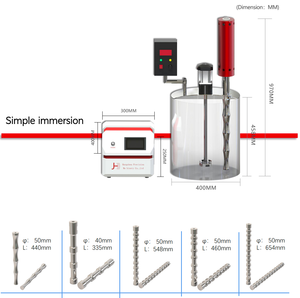 Peralatan Industri Pengolah Ultrasonik 3000W, Mixer Homogenizer, Ekstraksi Ultrasonik dengan <span class=keywords><strong>Probe</strong></span> - Product Image 2