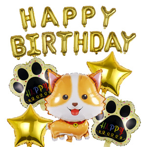 Lot de 18 ballons en forme d'os, de patte et de chien Husky Kirky pour la décoration de fête d'anniversaire - Product Image 4