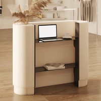 Comptoir de réception en papier H990, comptoir de caisse, petit comptoir minimaliste pour les magasins de vêtements, les centres commerciaux, les expositions, les bars mobiles