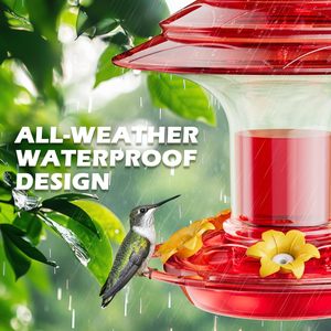 High Quality Food Storage Outdoor Stocked Plastic Red Wild Humming Acrylic Bird Feeder - Product Image 2