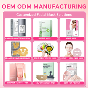 Mascarilla Facial de Hidrogel Instantánea con Logotipo Personalizado, Directo de Fábrica, Hidratante, Iluminadora, Paquete Personalizado - Product Image 5