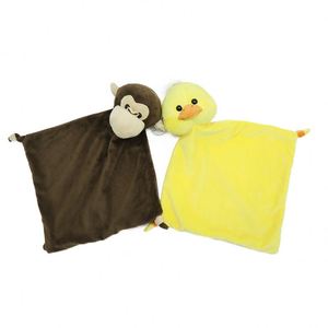 New Design Cartoon Animal Image Bear Plush Toy Holding Blanket Kawaii Toys For Kids Baby - Product Image 2