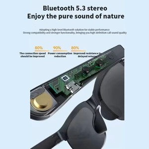 Gafas de sol inteligentes con auriculares inalámbricos, audio estéreo, llamadas de voz, IA inteligente y traducción en tiempo real, fabricadas en China. - Product Image 5