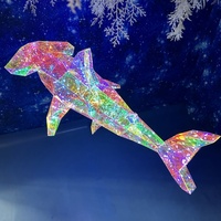 Lanterne de poisson LED populaire de haute qualité Décoration de festival de mariage d'animaux marins uniques
