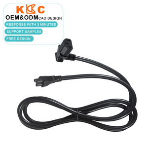 C13 to C5 Power Cable Right <b>Angle</b>, Laptop Power Adapter Cord, IEC 320 AC Cable for Server, OEM Bulk Supply - Product Image 5
