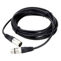 XLR pria/wanita 3-Pin Cat5 RJ45 kabel konverter jaket PVC sekrup pengunci mur kepang perisai 3A kabel Data cepat