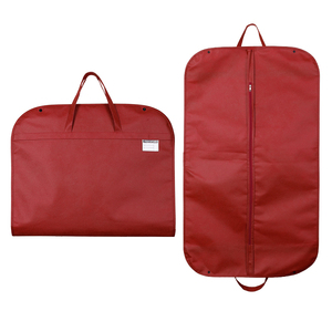 कस्टम प्रिंट रंगीन लोगो सस्ते लाल गैर बुना Foldable पुन: प्रयोज्य धूल परिधान भंडारण आदमी सूट कवर बैग संभाल के साथ और जिपर - Product Image 3