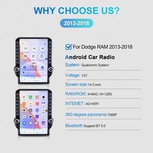 14.5 Inch Android Car <b>Stereo</b> for Dodge RAM 1500 2013-2018 Touch Screen GPS Navigation Player 4+64G 8+128G - Product Image 6