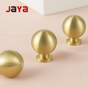 Kenop & Gagang Lemari Kuningan Solid JAYA, Gagang Kuningan untuk Lemari, Bentuk Bulat, Gagang Pintu Furnitur - Product Image 3