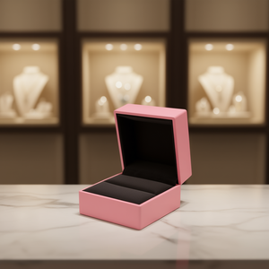 Caja de Anillos LED La01 para Exhibición de Joyas con Tapa Iluminada, Diseño Sencillo - Product Image 2