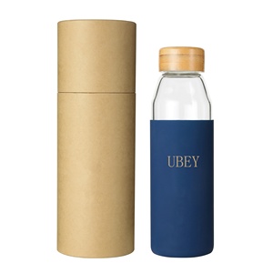 Wholesale high quality large capacity sports bottle glass <span class=keywords><strong>rose</strong></span> gold stainless steel cover - Product Image 2