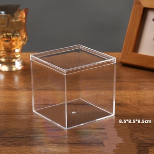 Hình Chữ Nhật 8.5Cm Tiramisu Món Tráng Miệng Bánh Bao Bì Trong Suốt PS Nhựa Bánh Thực Phẩm Container Hộp Vật Liệu Tái Chế Biểu Tượng Tùy Chỉnh - Product Image 1