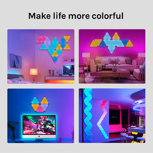 Banqcn Dreieck Licht paneele Lampe Sync Sound Raum Wand dekoration Ambiente Smart Rgbic Gaming Lights Led Licht Spielhaus APP <span class=keywords><strong>Contr</strong></span> - Product Image 6
