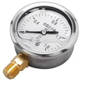 Alta pressão fabricante nova água mini ar óleo diferencial manômetro líquido preenchido digital