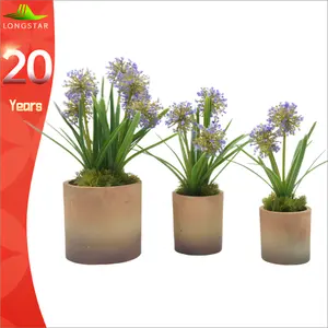 Plantes Artificielles Fleurs Fausse Plante Multicolore en Pots avec Décor de Plante Moderne Marron Sans Entretien pour la Maison et le Bureau.