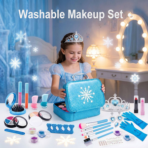 Kit de Maquillaje de Plástico para Niñas, Juguete de Belleza, Juego de Imitación, Juego de Maquillaje Lavable para Niños - Product Image 2