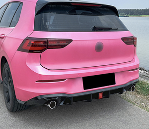 폭스바겐 골프 <span class=keywords><strong>8</strong></span> MK8 R 라인 GTI 2020-2023용 ABS 리어 범퍼 익스텐션 스포일러 (라이트 포함) 리어 립 디퓨저 가드 바디 키트 - Product Image 1