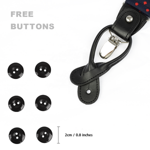 Haute Qualité Réglable 3 Clips Polyester Jacquard Tissu Y Style Boucle En Acier Bretelles Personnalisées pour Hommes et Femmes - Product Image 3