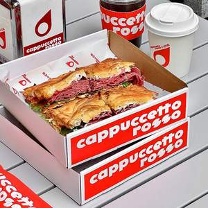 Customizable <b>Eco</b>-<b>Friendly</b> Recyclable Biodegradable Sandwiches French Fries Burger Food Greaseproof Packaging - Product Image 5