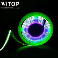Bande LED RGBIC 720D 12mm ultra haute densité 24V 25/50 mm d'épaisseur en cuivre, adressable RGB pour rétroéclairage TV et décoration intérieure