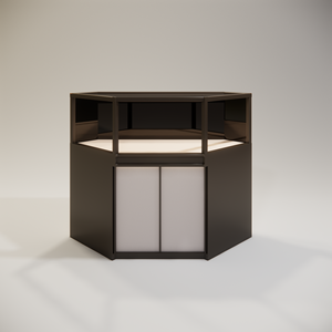 Vitrina de cristal de joyería popular, relojes de acero inoxidable, vitrina de joyería - Product Image 5