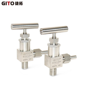 Válvula de aguja manual GJ14Y-320/400R para control de ángulo y reactor, para agua y aceite - Product Image 2