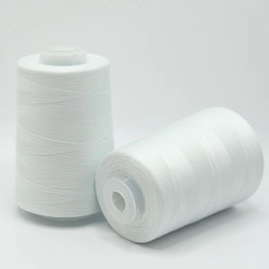Offre Spéciale – <span class=keywords><strong>Fil</strong></span> à Coudre Blanc Tkt de Haute Qualité, 402 Polyester, 5000 Fils, Ciré, Faible Rétrécissement, Haute Ténacité, Sans Nœuds, Vente en Gros - Product Image 3