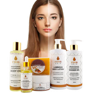 Coffret de Soins Éclaircissants - <span class=keywords><strong>Infusion</strong></span> de Vitamines C&E et de Glutathion | Huile Corporelle, Lotion et Sérum Sans Hydroquinone | pour Tous Types de Peau - Product Image 2