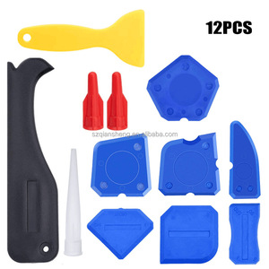 Kit de 12 outils de calfeutrage, outil de finition pour mastic silicone, racloir à joint, outil de décalfeutrage - Product Image 5