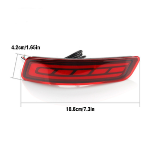 ไฟสะท้อนแสงกันชนหลังแบบ LED สำหรับ Toyota Corolla <span class=keywords><strong>Altis</strong></span> ปี 2014~2018 สำหรับ Lexus GS250 ES250 ปี 2014~2017 ไฟเบรก ไฟเลี้ยว - Product Image 4