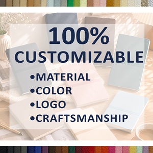 Quaderno per Studenti con Basso MOQ, Copertina Morbida in Pelle PU Effetto Litchi, Blocco Note per Appunti Universitari, Formato A5 A6 A7, Personalizzabile con Logo e Colore, Vendita all'Ingrosso - Product Image 4