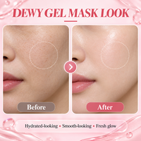 Masque en gel coréen hydratant et raffermissant au collagène rose PDRN ADN de saumon pour la nuit, soin visage éclatant, marque privée
