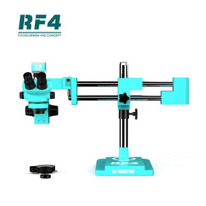 Microscope caméra RF4 RF7050TVW-2KC2+144 7-50X zoom trioculaire 2KC2 avec support rotatif à double bras pour la maintenance électronique des téléphones - Product Image 6