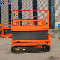 Plateforme élévatrice à ciseaux sur chenilles à levage manuel : performance fiable pour l'inspection industrielle