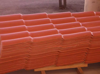 Tejas de Techo Tradicionales Españolas de Resina Sintética ASA PVC, Impermeables y Resistentes al Fuego, de 1050 mm de Ancho, para Casas, Hoteles, Villas y Templos