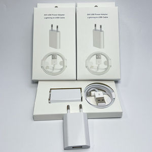 Cargador de Pared USB de 5V 1A 5W con Cable y Enchufe Europeo para iPhone 5 5S 6 6S 7 8 Plus 11 12 13 14 Pro Max, Adaptador de Corriente USB de Viaje - Product Image 4