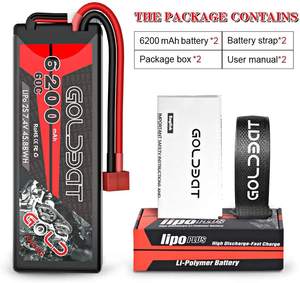 Alta calidad <span class=keywords><strong>RC</strong></span> Lipo OEM Venta al por mayor Baterías recargables 2S 6200mAh 60C 752540 <span class=keywords><strong>Coche</strong></span> 7,4 <span class=keywords><strong>V</strong></span> 4800 mAh <span class=keywords><strong>RC</strong></span> batería - Product Image 6