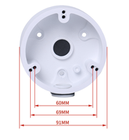 Caja de Conexiones Impermeable IP67 para CCTV, Base Profunda Universal de Aluminio para Cámaras, para Montaje de Cámaras de Seguridad Tipo Domo y Bullet