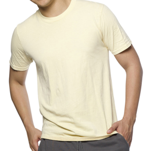 Camiseta verde militar de tela de algodón pesado 180 Gsm, camiseta personalizada con tu diseño, camiseta de mezcla de algodón/poliéster reciclado para hombre - Product Image 2