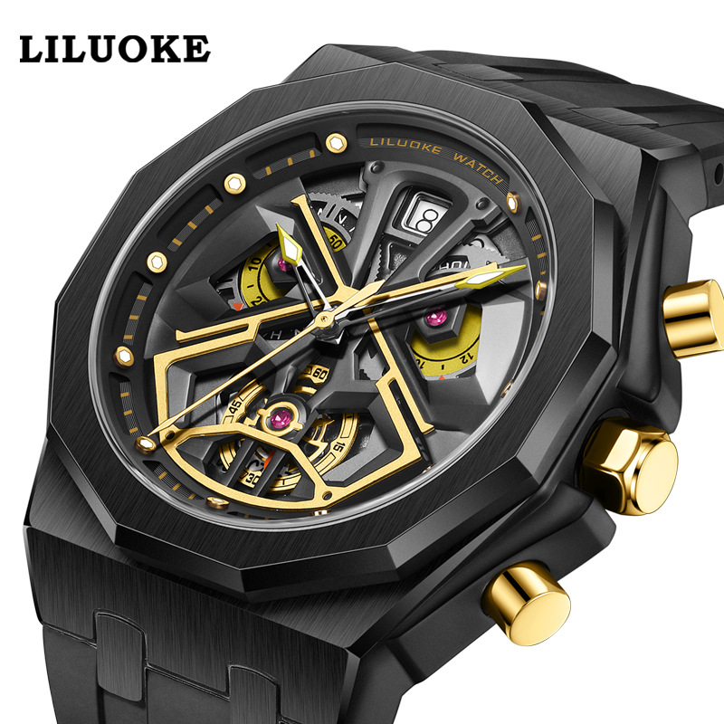 Liluoke 9003 Filmhorloges Waterdichte Quartz Horloges Star 'S Wars Horloge Quartz Heren Sporthorloges Darth Vader Voor Heren Klok