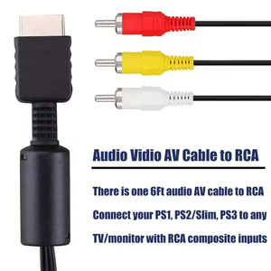 <span class=keywords><strong>Cable</strong></span> AV de Audio y Video de 1.8m a 3 RCA para <span class=keywords><strong>PS3</strong></span>/PS2, Nuevo, <span class=keywords><strong>Cable</strong></span> de Video para TV con Componentes AV para Playstation 2 y 3 - Product Image 5