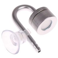 Mini Difusor de CO2 para Acuario, Tanque Nano para Camarones, Tapa Desmontable, Elemento Cerámico, Aleación de Aluminio Resistente a la Oxidación