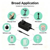 Adaptateur secteur américain de type A avec certificats ETL/FCC, 24W AC DC 5V/4A 12V/2A 18V/1.3A 24V/1A 48V/0.5A pour l'Amérique/le Canada/les États-Unis